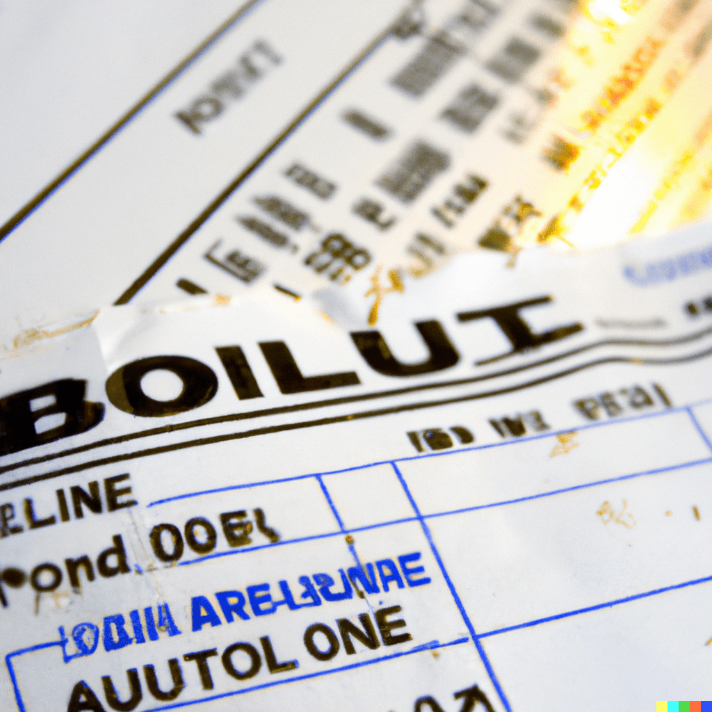 billet d'avion sans date