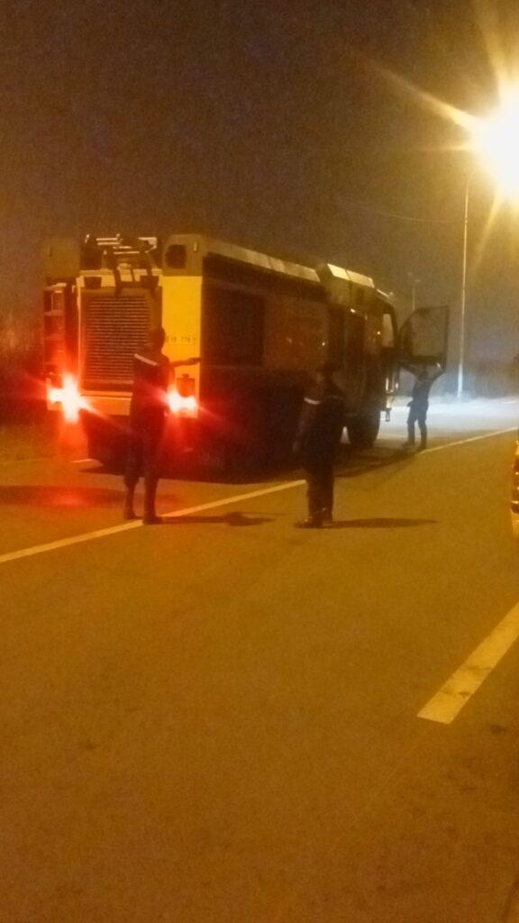 incendie à l'aéroport de Bouaké