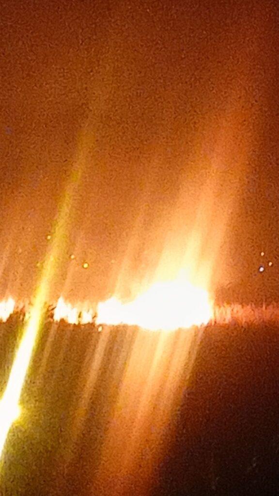 incendie à l'aéroport de Bouaké