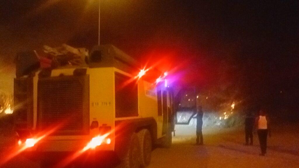 incendie à l'aéroport de Bouaké