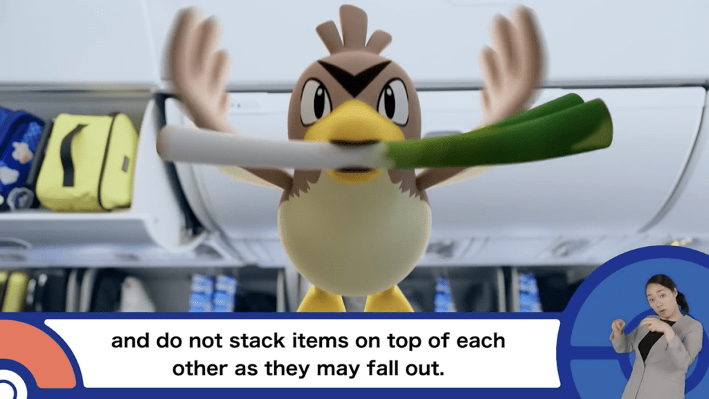 Au Japon, All Nippon Airways Introduit un Film de Sécurité avec des Pokémon