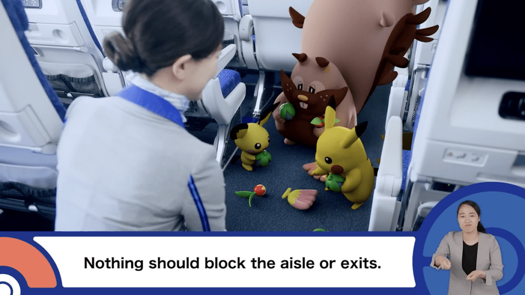 Au Japon, All Nippon Airways Introduit un Film de Sécurité avec des Pokémon