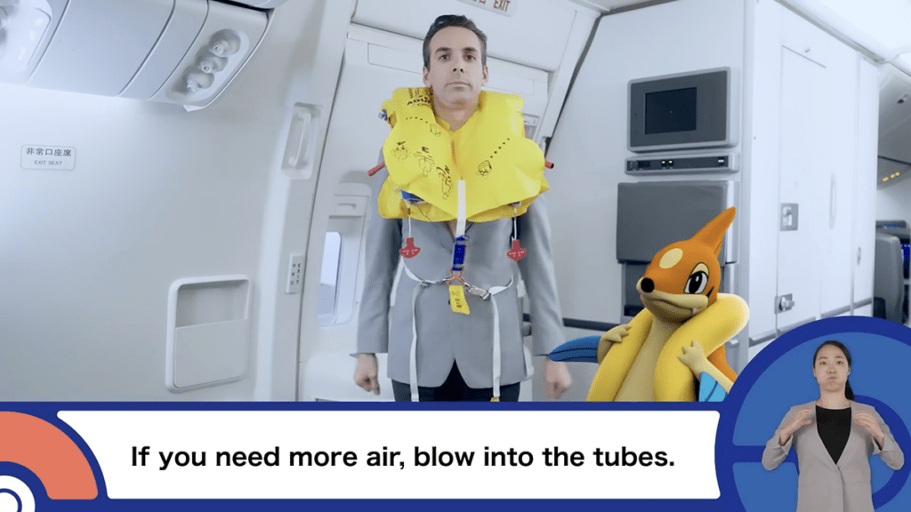 Au Japon, All Nippon Airways Introduit un Film de Sécurité avec des Pokémon