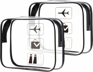 Trousse de toilette transparente pour voyager en avion : guide pratique et comparatif