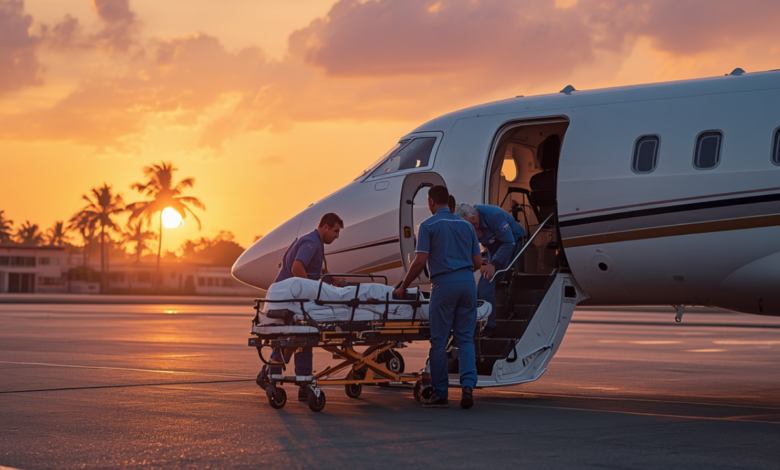 Vol médical et rapatriement sanitaire depuis l'Afrique