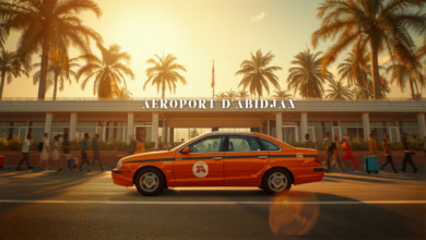 Transport depuis l'aéroport d'Abidjan : Taxi, VTC, navette et métro